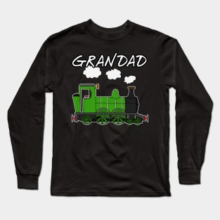 Father's Day Steam Train Grandad Long Sleeve T-Shirt